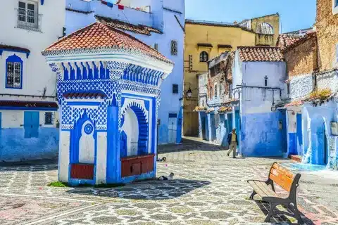 Discover the enchanting beauty of northern Morocco with our 4-day private tour from Casablanca to Chefchaouen. Your journey begins in Casablanca, where you'll set off towards the vibrant city of Rabat. Here, you'll explore its historical landmarks and cultural gems before continuing to the picturesque blue city of Chefchaouen. On day two, immerse yourself in the charm of Chefchaouen, wandering through its narrow, blue-washed streets, and enjoying the local cuisine. In the afternoon, you'll depart for the ancient city of Fes. Day three offers a full-day guided tour of Fes, where you'll delve into its rich history, visit the bustling souks, and marvel at the intricate architecture. Finally, on day four, after a leisurely morning, you'll head back to Casablanca, filled with unforgettable memories of your Moroccan adventure. This carefully curated tour combines cultural exploration, scenic beauty, and historical insights, ensuring an enriching experience from start to finish.